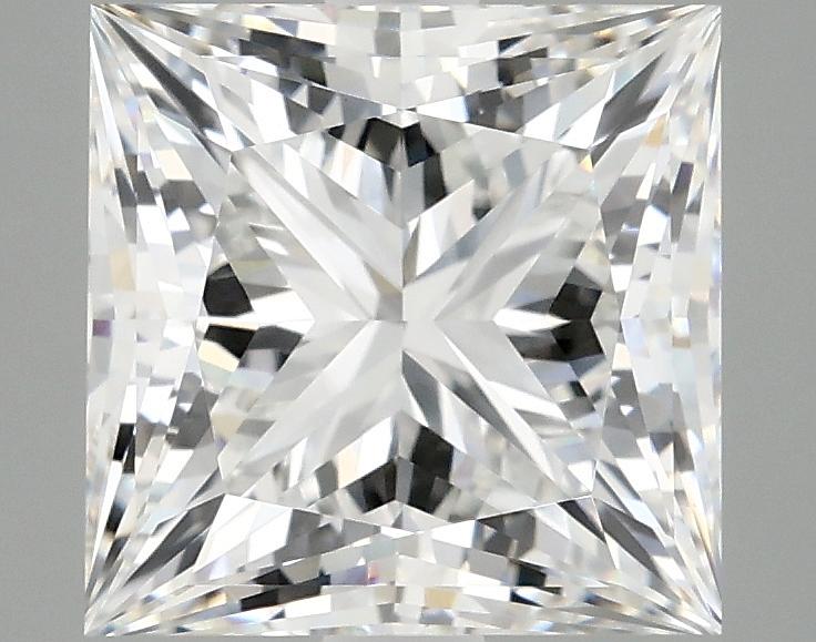 4.05 Carat Princess Shaped Ideal Cut VVS2 IGI Certified Lab Grown Diamond