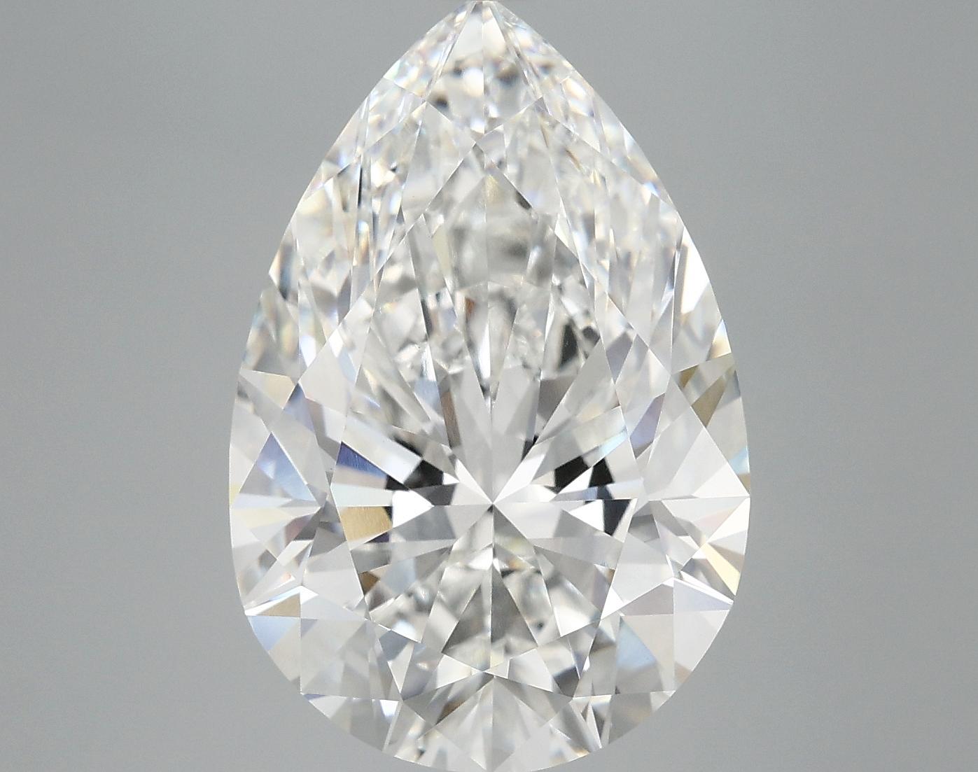 7.99 Carat Pear Shaped Excellent Cut VVS2 IGI Certified Lab Grown Diamond