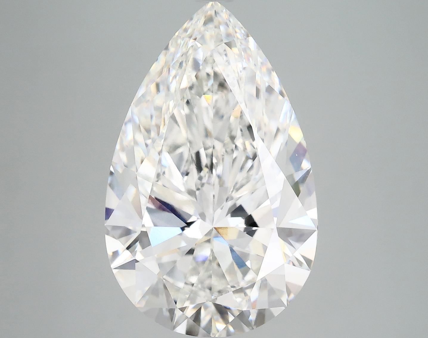 7.02 Carat Pear Shaped Ideal Cut VVS2 IGI Certified Lab Grown Diamond