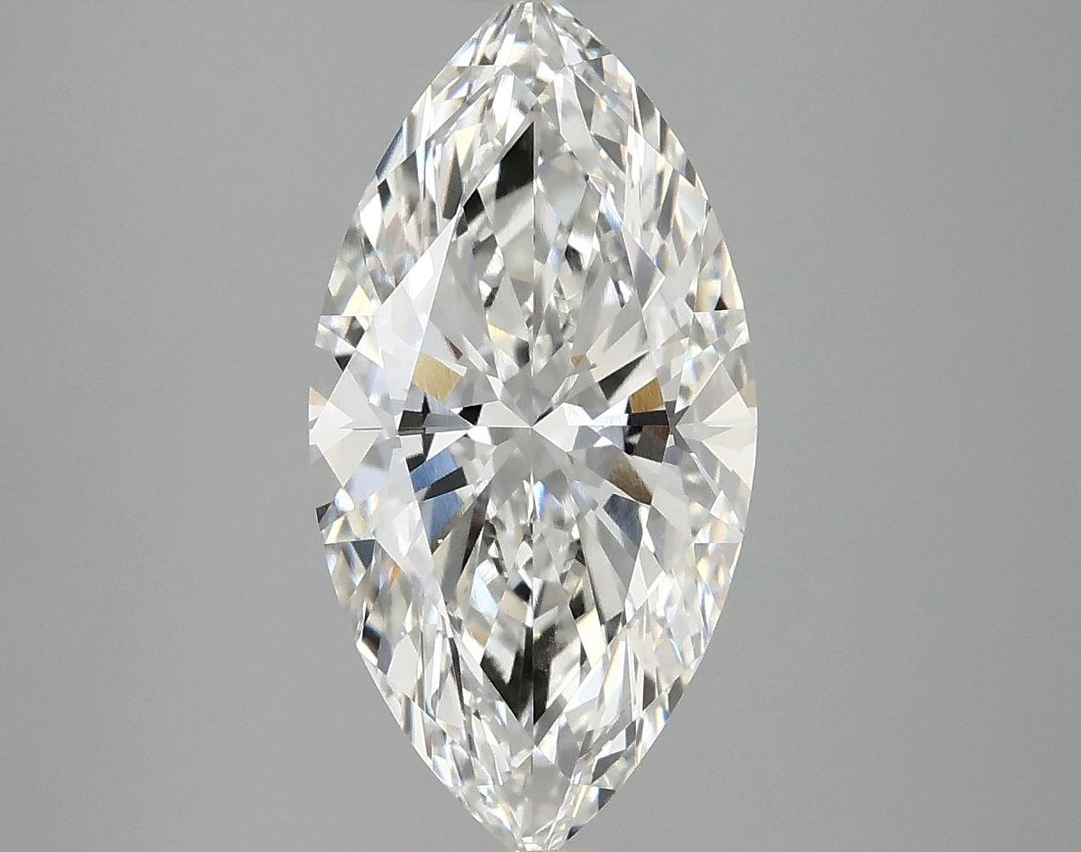 3.09 Carat Marquise Shaped Ideal Cut VVS2 IGI Certified Lab Grown Diamond