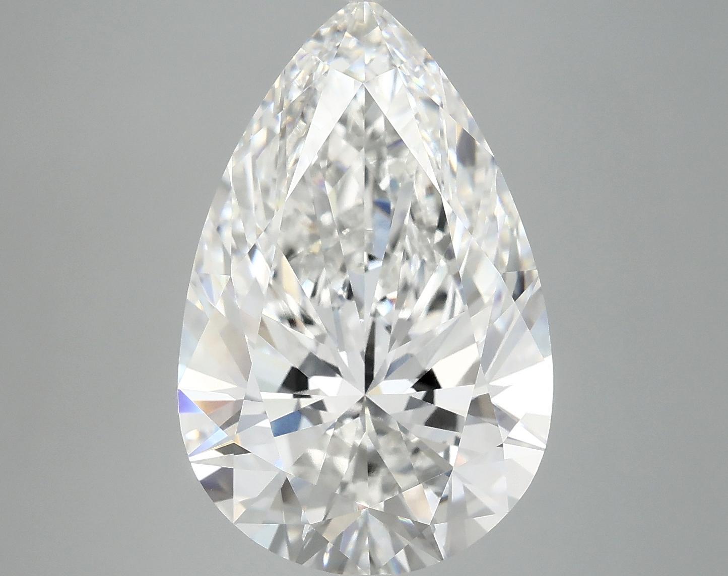 7.24 Carat Pear Shaped Ideal Cut VVS2 IGI Certified Lab Grown Diamond