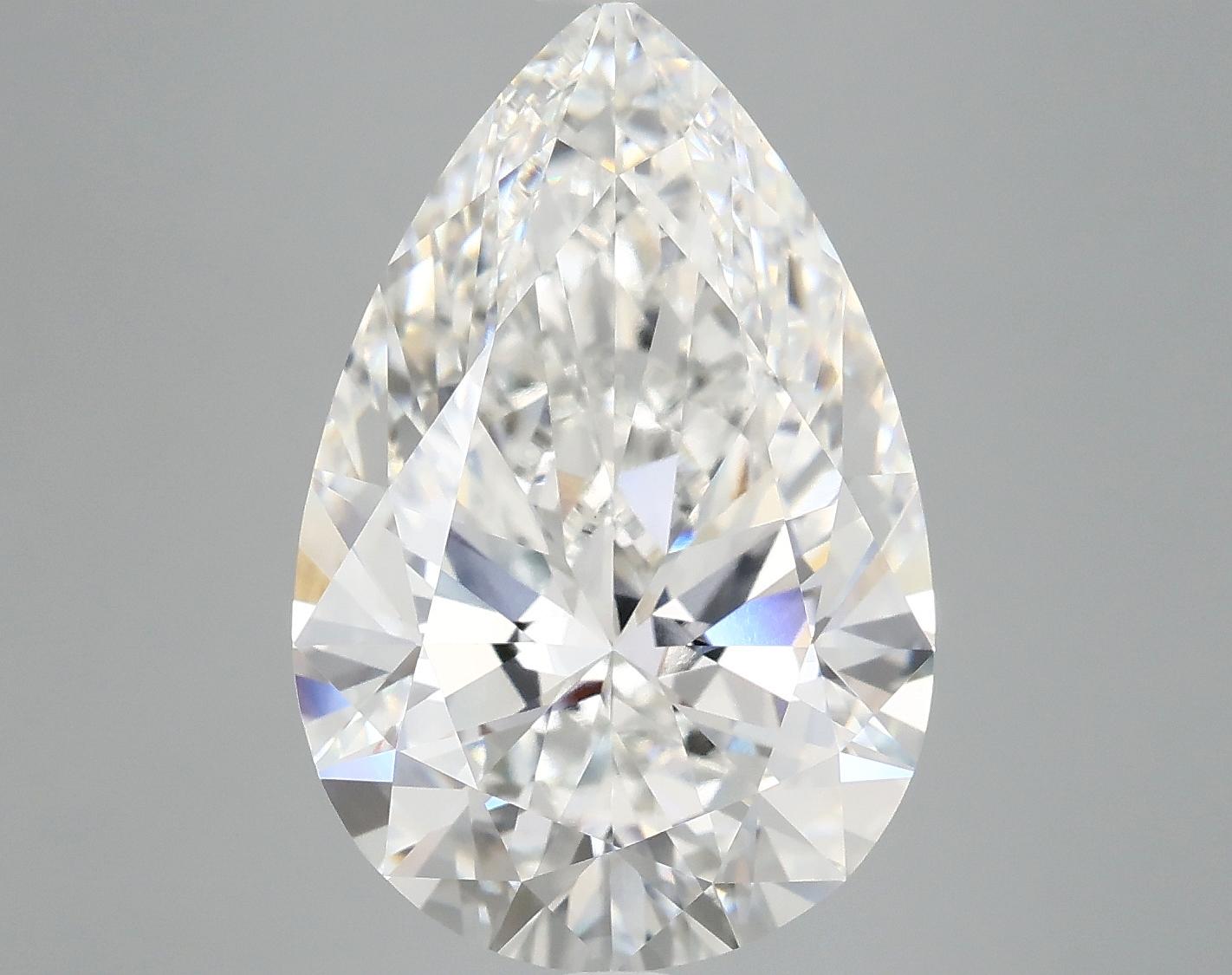 7.35 Carat Pear Shaped Excellent Cut VVS2 IGI Certified Lab Grown Diamond