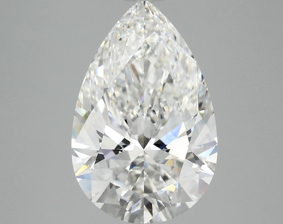 3.8 Carat Pear Shaped Ideal Cut VVS2 IGI Certified Lab Grown Diamond