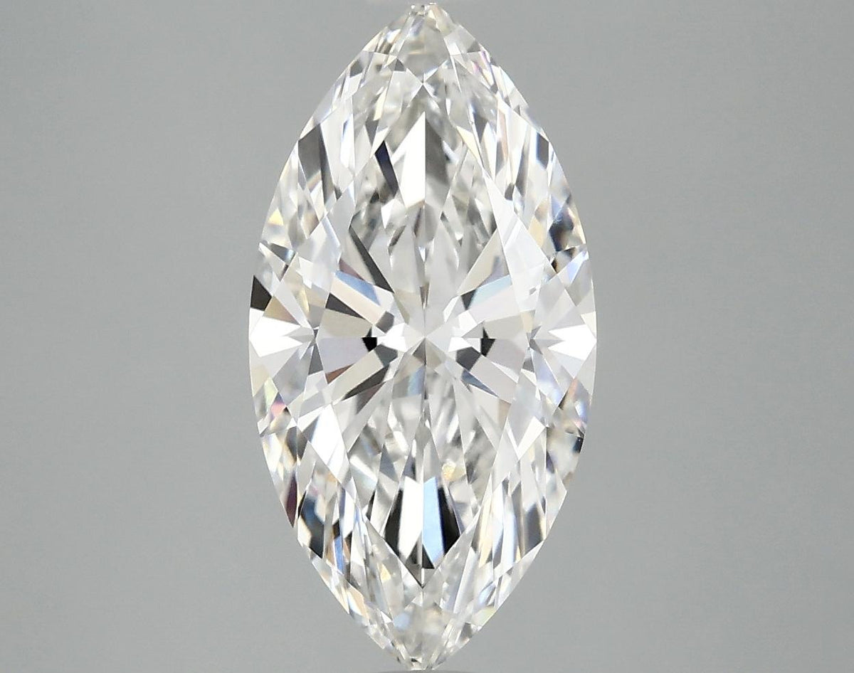 3.06 Carat Marquise Shaped Ideal Cut VVS2 IGI Certified Lab Grown Diamond
