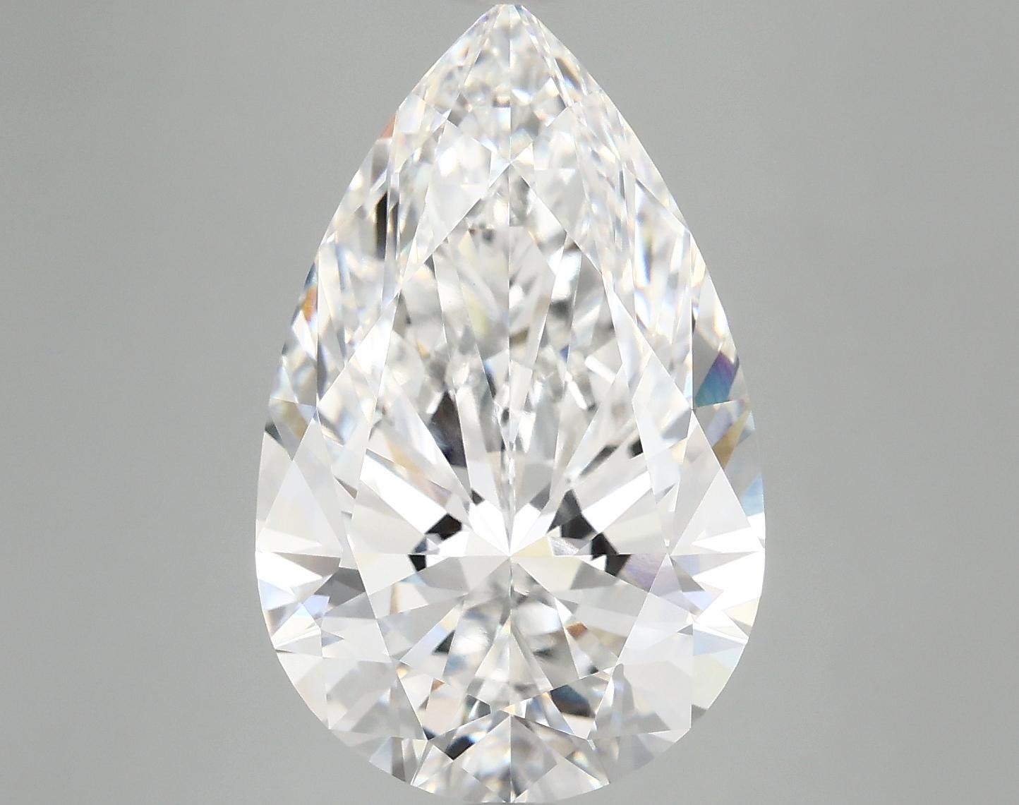 6.93 Carat Pear Shaped Ideal Cut VVS2 IGI Certified Lab Grown Diamond