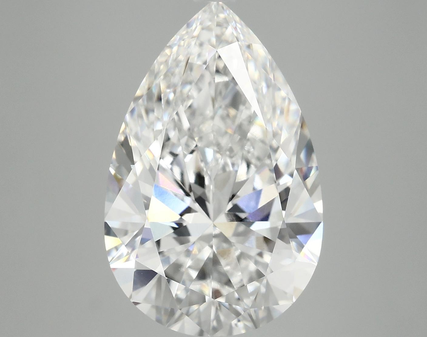 7.04 Carat Pear Shaped Ideal Cut VVS2 IGI Certified Lab Grown Diamond