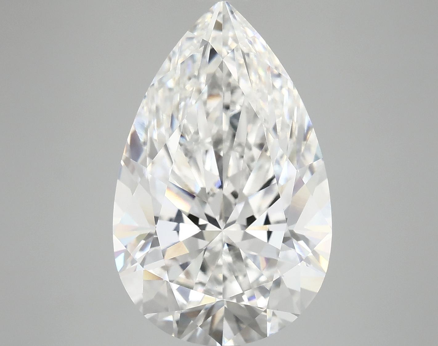7.12 Carat Pear Shaped Ideal Cut VVS2 IGI Certified Lab Grown Diamond