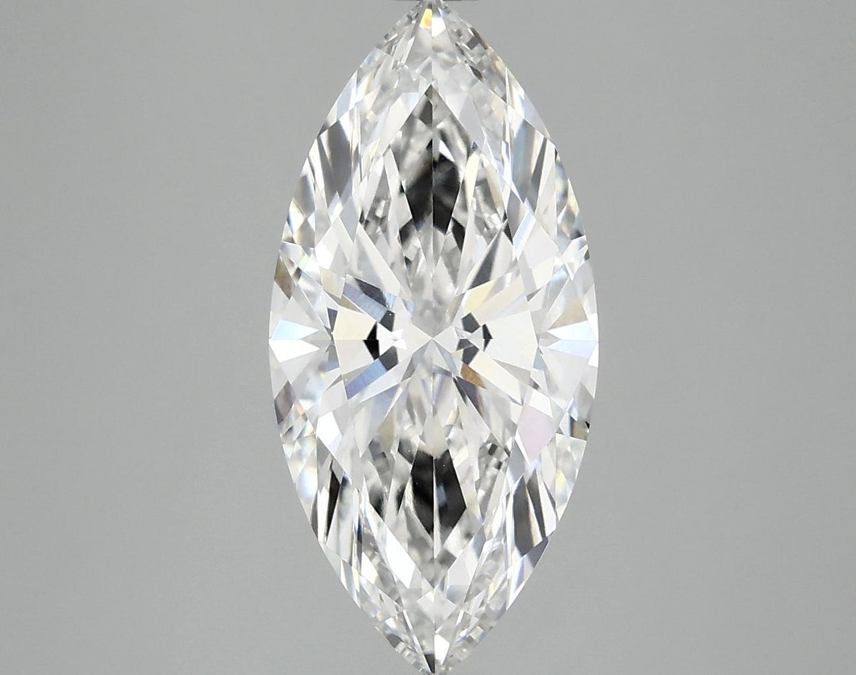3.02 Carat Marquise Shaped Excellent Cut VVS2 IGI Certified Lab Grown Diamond