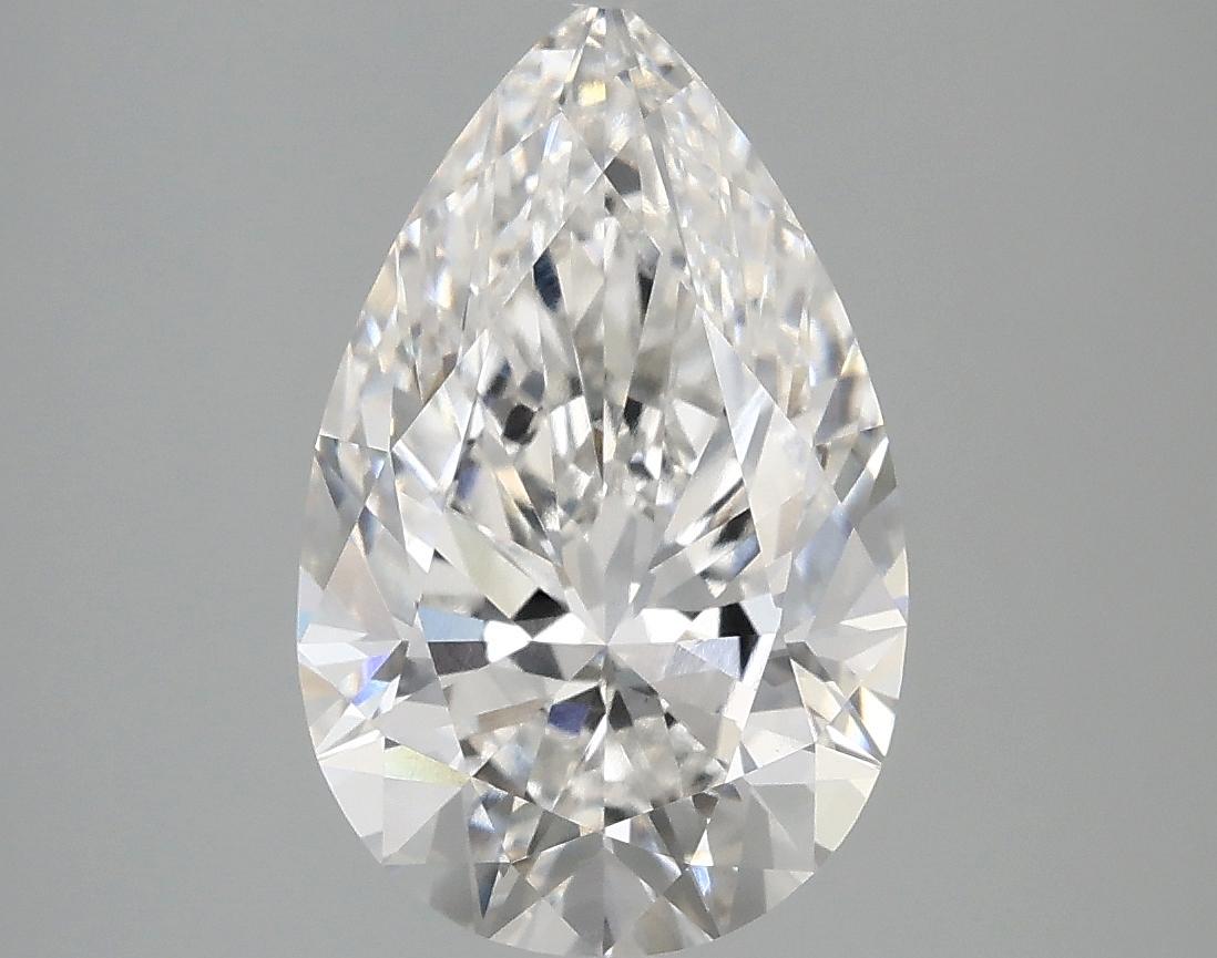 3.09 Carat Pear Shaped Ideal Cut VVS2 IGI Certified Lab Grown Diamond