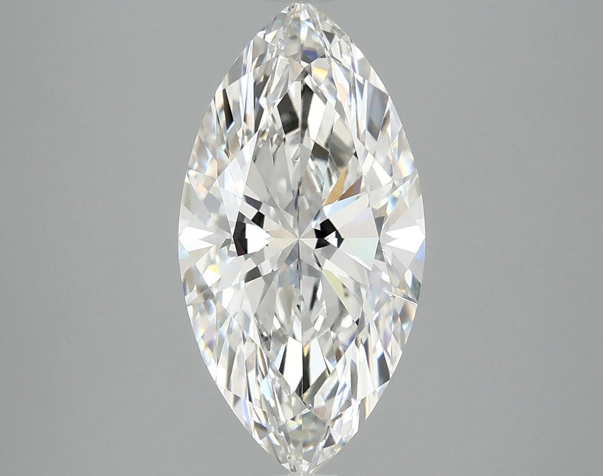 3.09 Carat Marquise Shaped Ideal Cut VVS2 IGI Certified Lab Grown Diamond