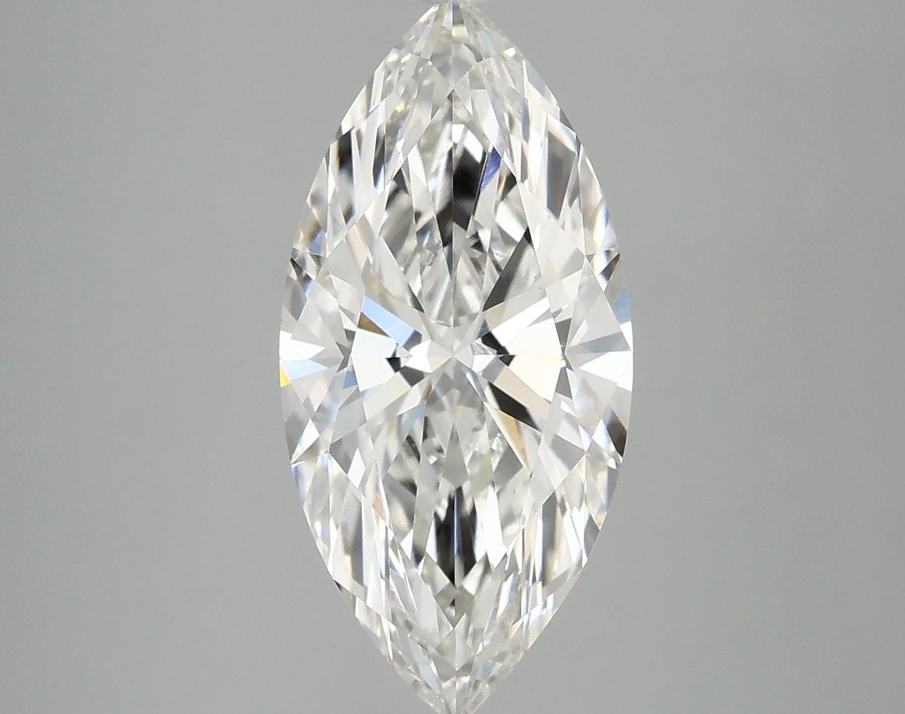 3.0 Carat Marquise Shaped Excellent Cut VVS2 IGI Certified Lab Grown Diamond