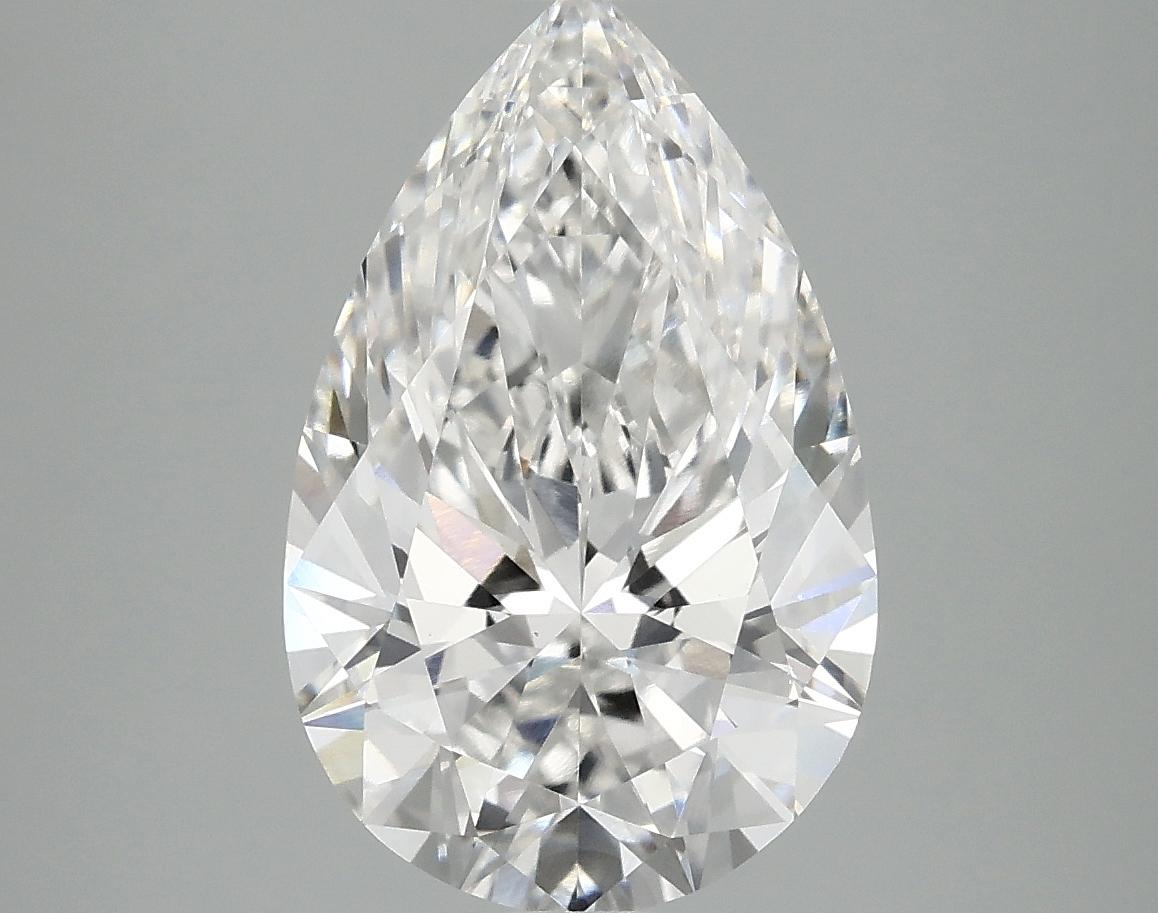 3.72 Carat Pear Shaped Ideal Cut VVS2 IGI Certified Lab Grown Diamond