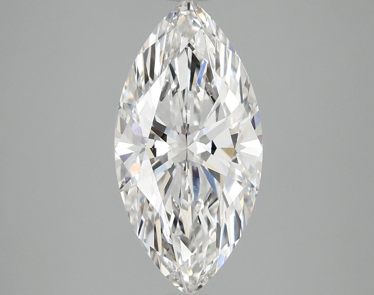 3.08 Carat Marquise Shaped Ideal Cut VVS2 IGI Certified Lab Grown Diamond