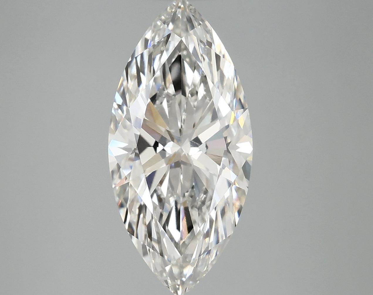 2.97 Carat Marquise Shaped Excellent Cut VVS2 IGI Certified Lab Grown Diamond