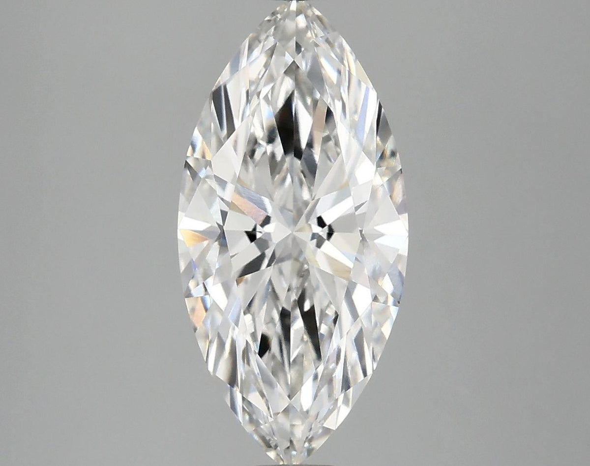 2.57 Carat Marquise Shaped Excellent Cut VVS2 IGI Certified Lab Grown Diamond