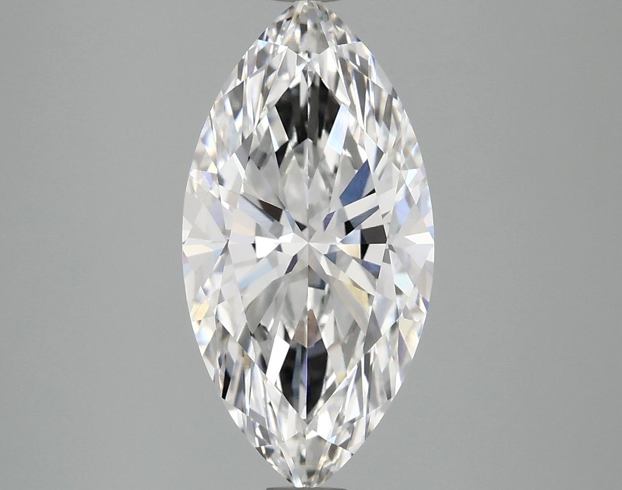 3.09 Carat Marquise Shaped Ideal Cut VVS2 IGI Certified Lab Grown Diamond