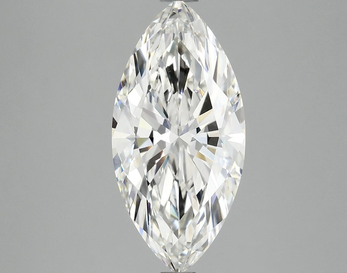 2.56 Carat Marquise Shaped Excellent Cut VVS2 IGI Certified Lab Grown Diamond