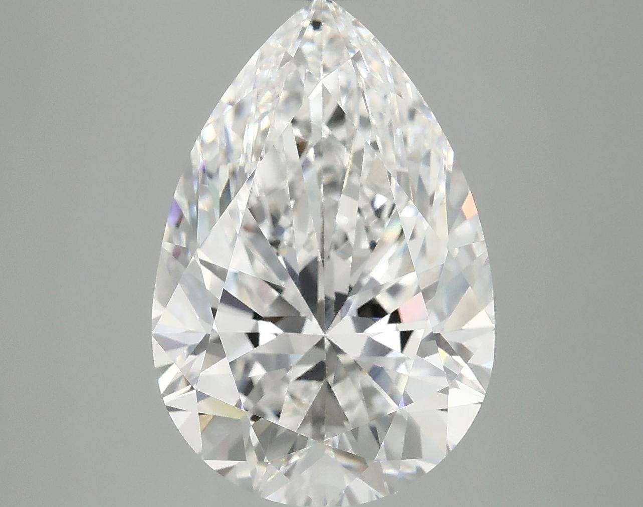 6.14 Carat Pear Shaped Excellent Cut VVS2 IGI Certified Lab Grown Diamond