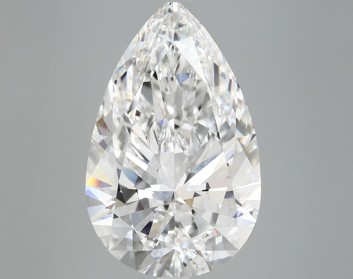 7.05 Carat Pear Shaped Ideal Cut VVS2 IGI Certified Lab Grown Diamond
