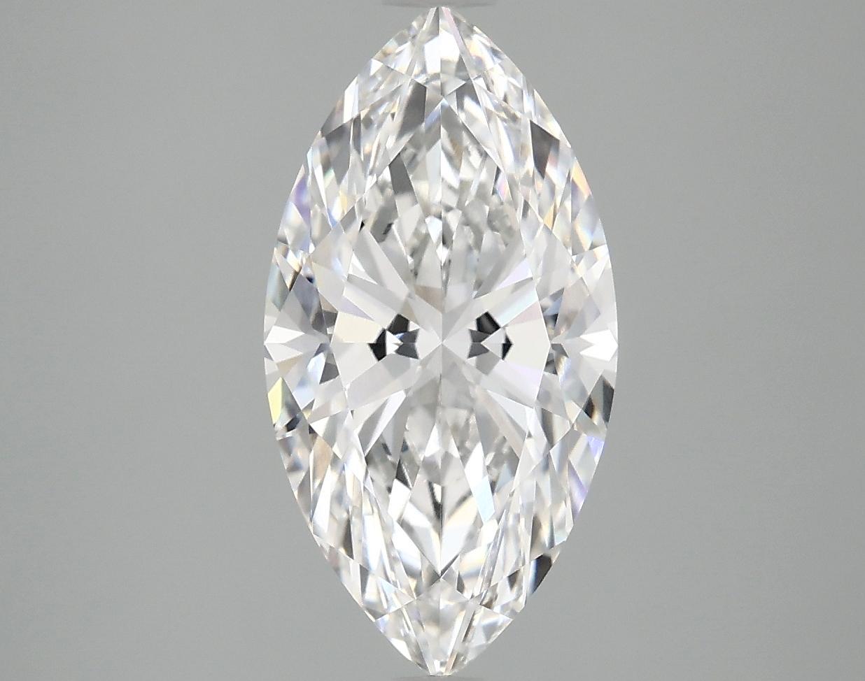 3.01 Carat Marquise Shaped Ideal Cut VVS2 IGI Certified Lab Grown Diamond
