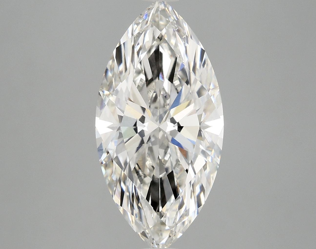3.04 Carat Marquise Shaped Ideal Cut VVS2 IGI Certified Lab Grown Diamond