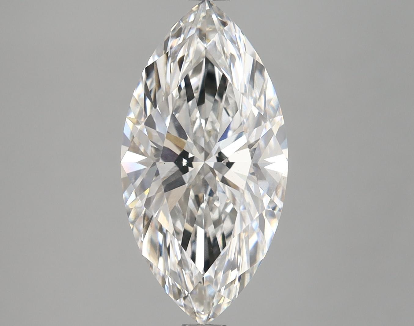 2.96 Carat Marquise Shaped Excellent Cut VS1 IGI Certified Lab Grown Diamond