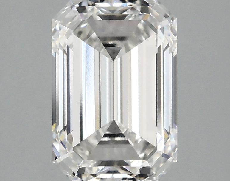 2.1 Carat Emerald Shaped Ideal Cut VVS2 IGI Certified Lab Grown Diamond