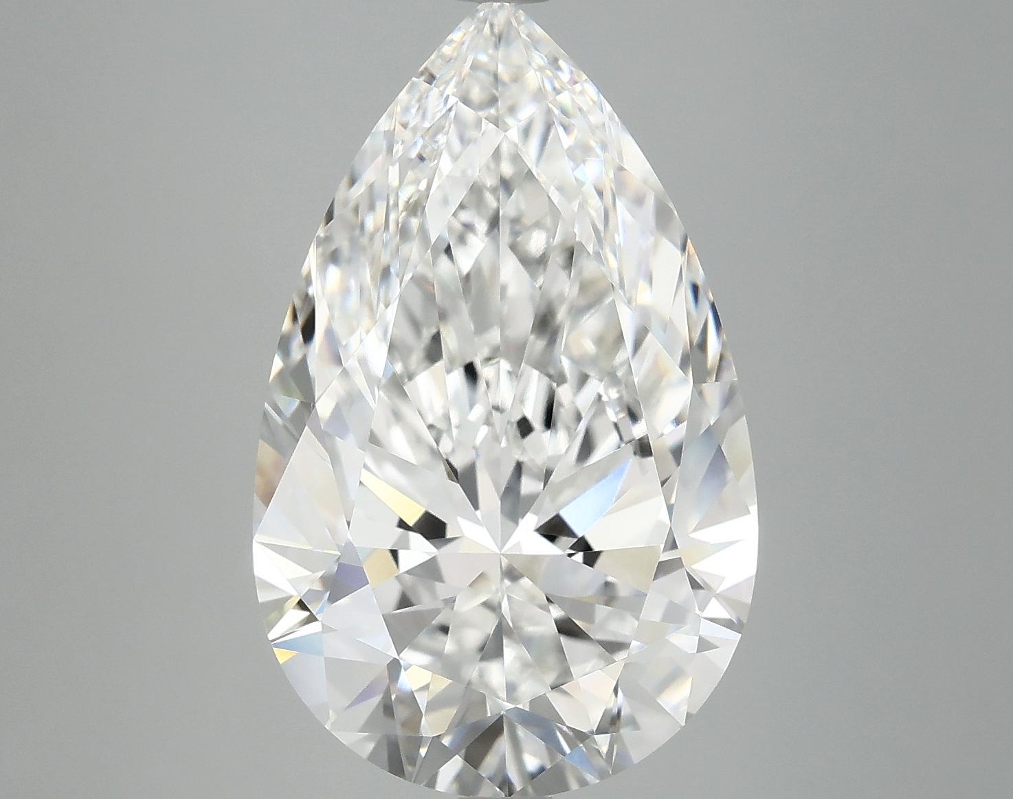 7.33 Carat Pear Shaped Ideal Cut VVS2 IGI Certified Lab Grown Diamond