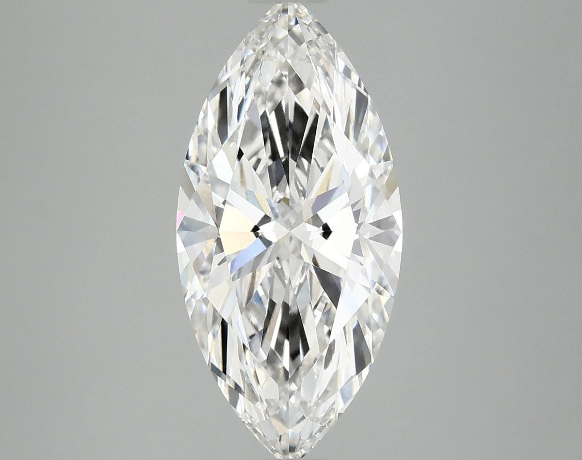 3.09 Carat Marquise Shaped Excellent Cut VVS2 IGI Certified Lab Grown Diamond