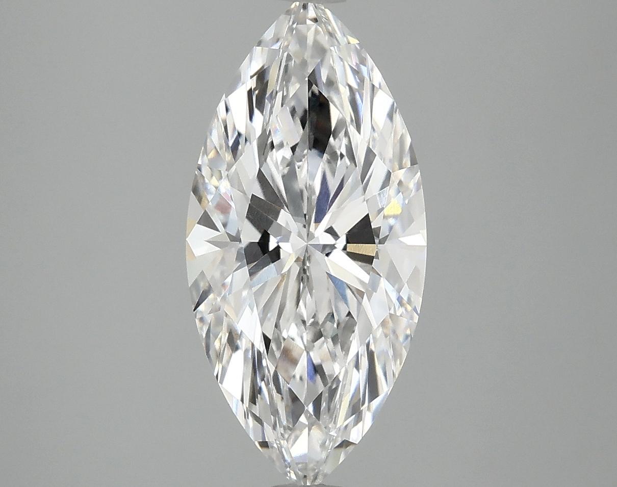 2.56 Carat Marquise Shaped Excellent Cut VVS2 IGI Certified Lab Grown Diamond