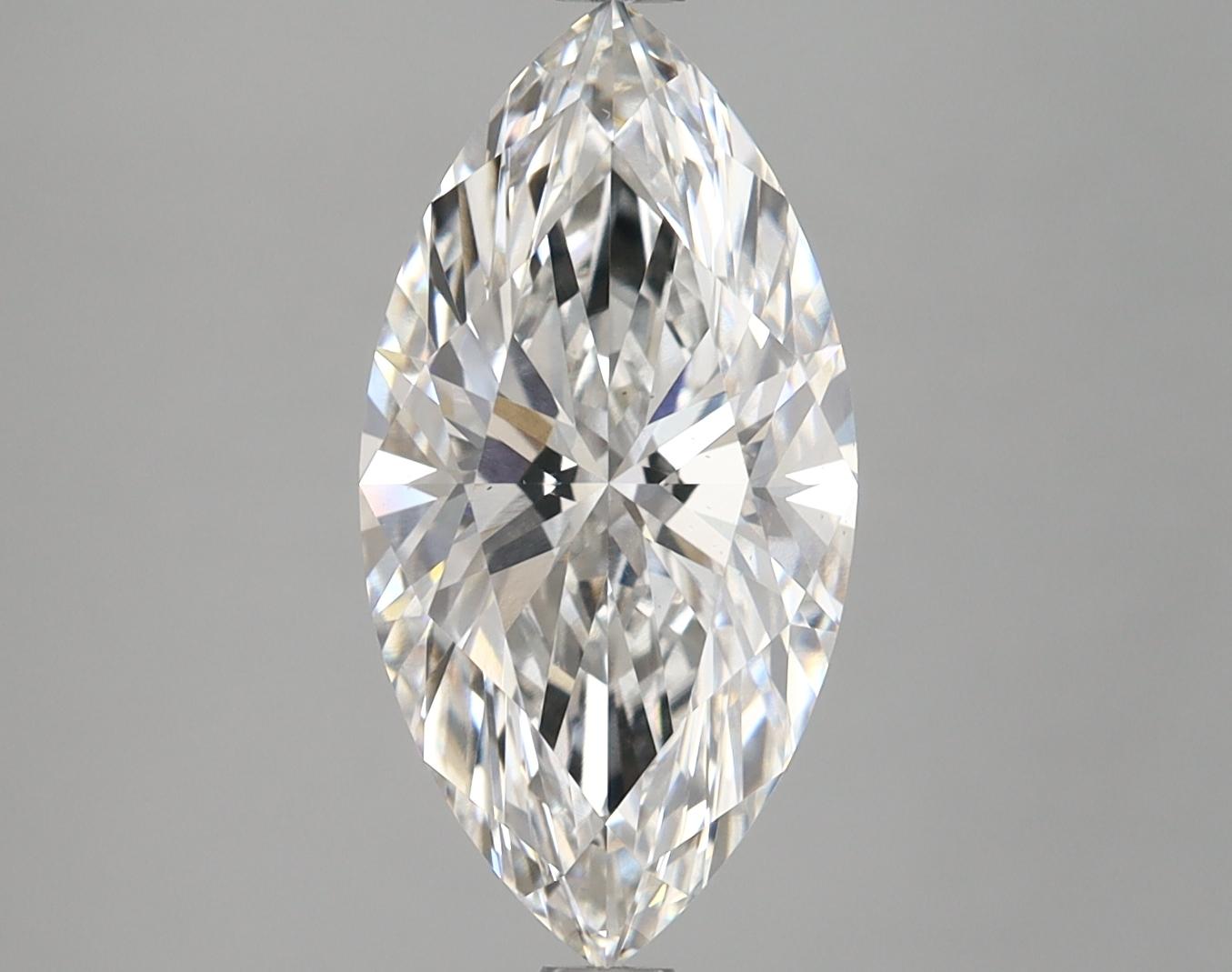 2.87 Carat Marquise Shaped Excellent Cut VS1 IGI Certified Lab Grown Diamond