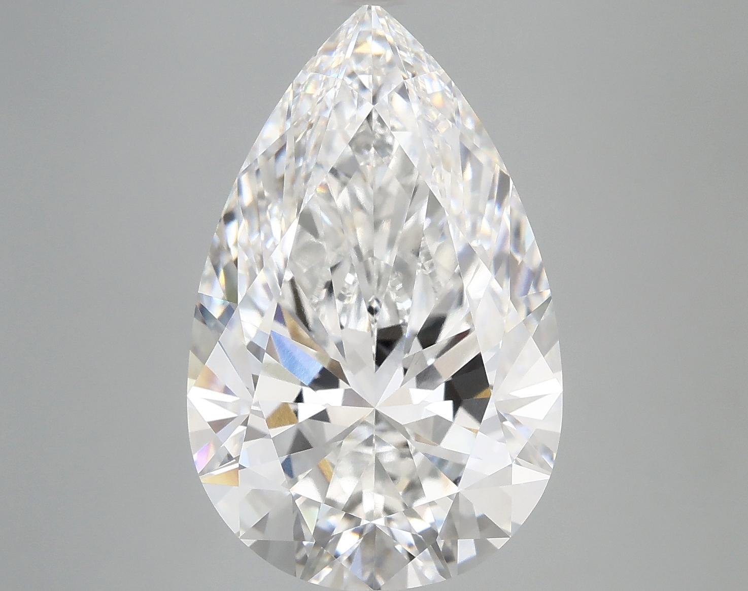 7.5 Carat Pear Shaped Ideal Cut VVS2 IGI Certified Lab Grown Diamond