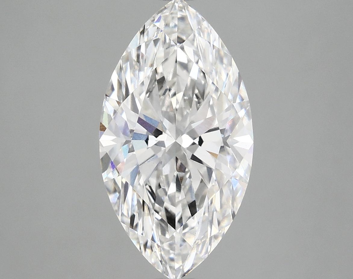 3.05 Carat Marquise Shaped Excellent Cut VVS2 IGI Certified Lab Grown Diamond
