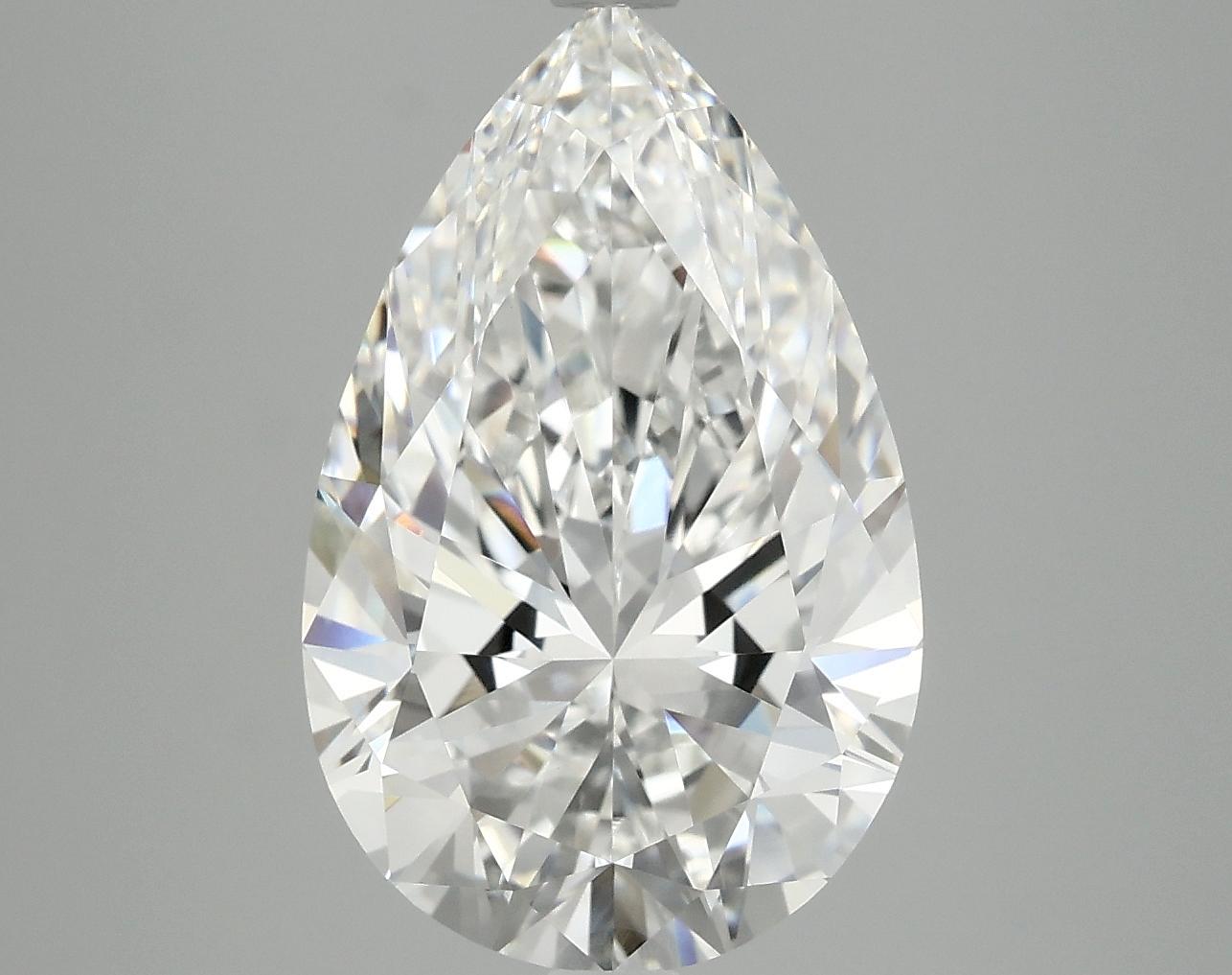 5.02 Carat Pear Shaped Ideal Cut VVS2 IGI Certified Lab Grown Diamond