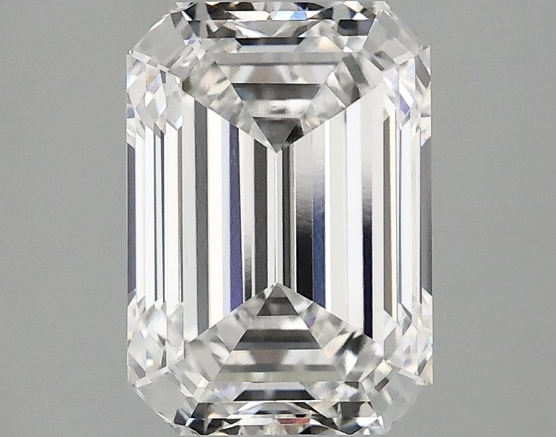 2.55 Carat Emerald Shaped Ideal Cut VVS2 IGI Certified Lab Grown Diamond