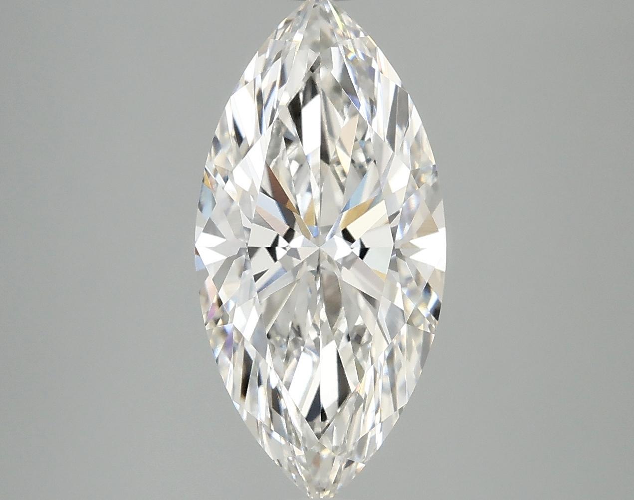 3.01 Carat Marquise Shaped Ideal Cut VVS2 IGI Certified Lab Grown Diamond