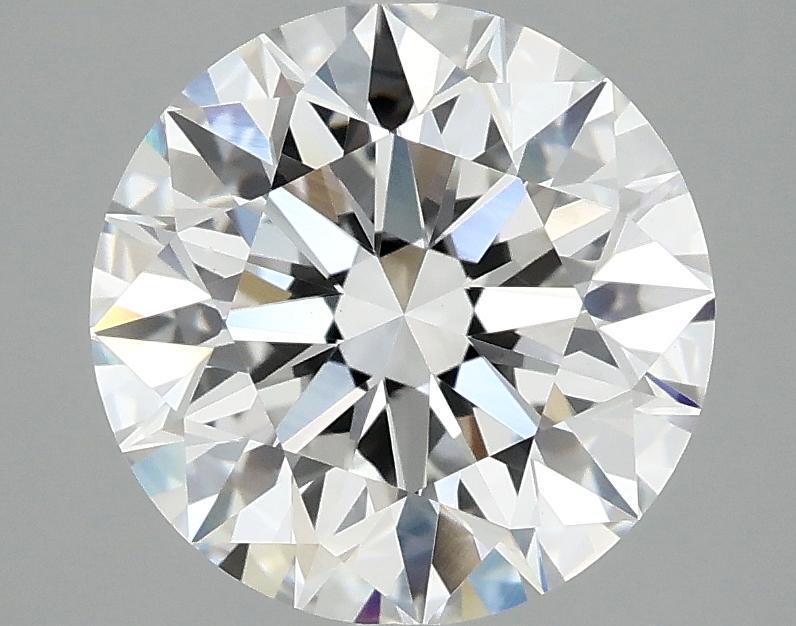 3.08 Carat Round Shaped Excellent Cut VVS2 IGI Certified Lab Grown Diamond