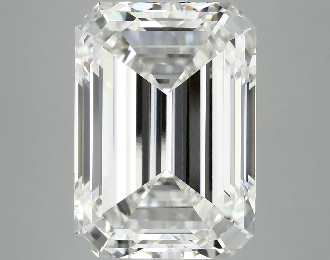 12.53 Carat Emerald Shaped Ideal Cut VVS2 IGI Certified Lab Grown Diamond