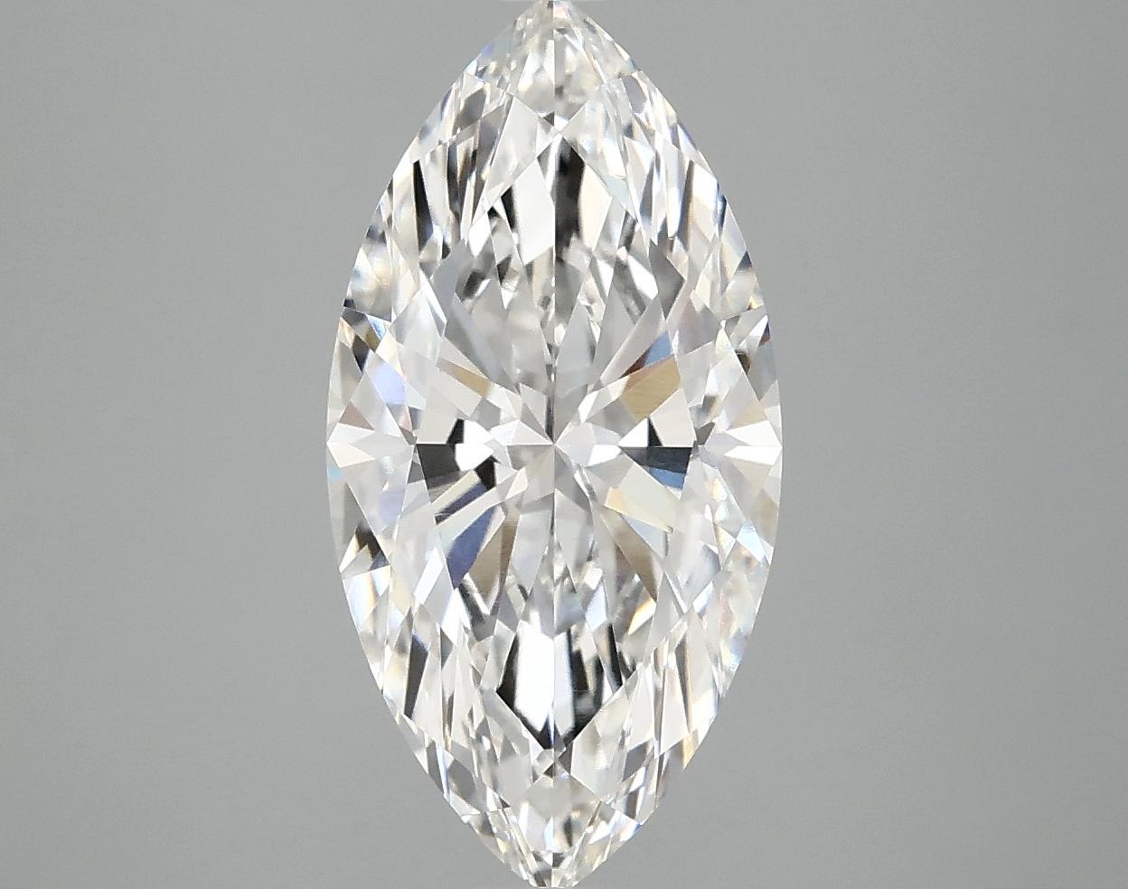 3.08 Carat Marquise Shaped Ideal Cut VVS2 IGI Certified Lab Grown Diamond