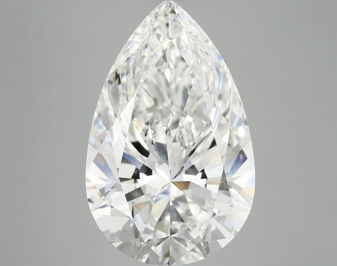 7.26 Carat Pear Shaped Ideal Cut VVS2 IGI Certified Lab Grown Diamond