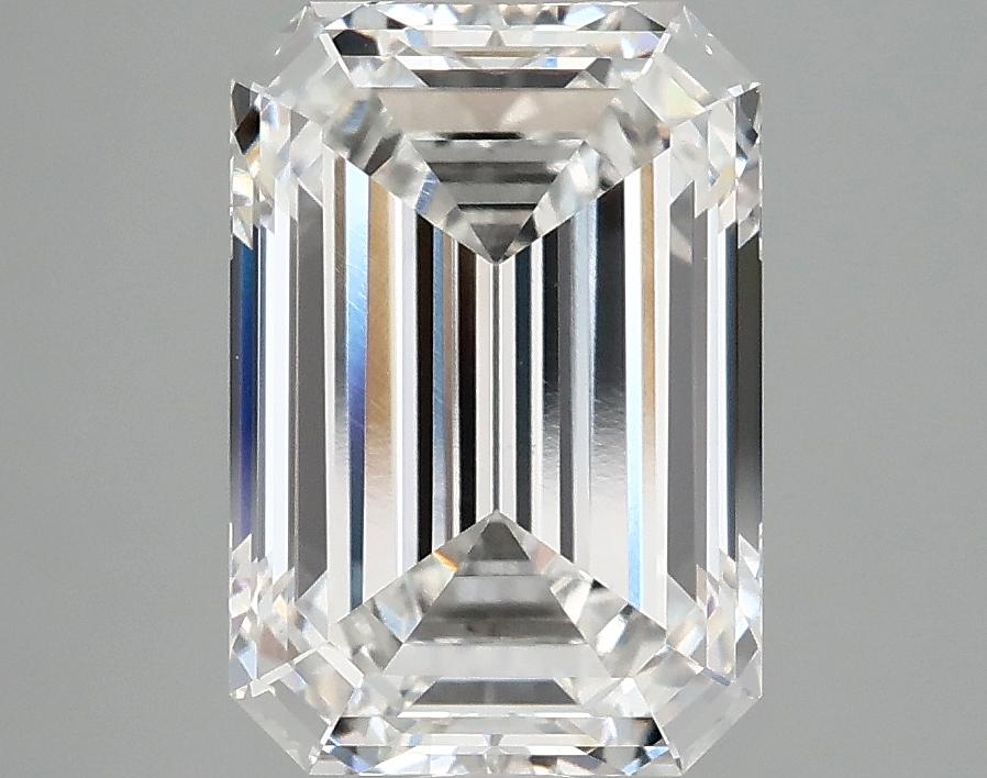 3.47 Carat Emerald Shaped Ideal Cut VVS2 IGI Certified Lab Grown Diamond