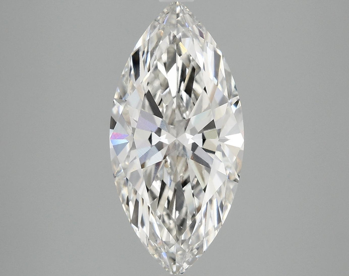 3.02 Carat Marquise Shaped Excellent Cut VVS2 IGI Certified Lab Grown Diamond