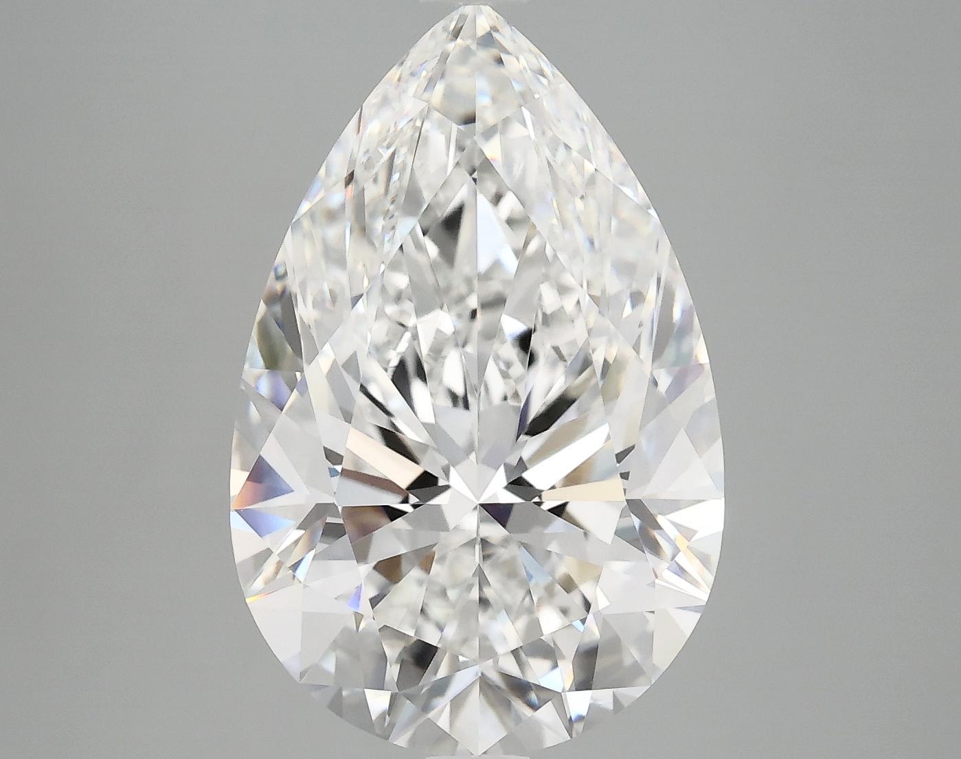 7.07 Carat Pear Shaped Excellent Cut VVS2 IGI Certified Lab Grown Diamond