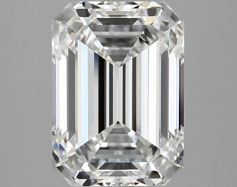 3.07 Carat Emerald Shaped Ideal Cut VVS2 IGI Certified Lab Grown Diamond