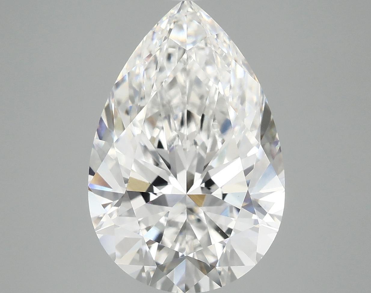 5.07 Carat Pear Shaped Excellent Cut VVS2 IGI Certified Lab Grown Diamond
