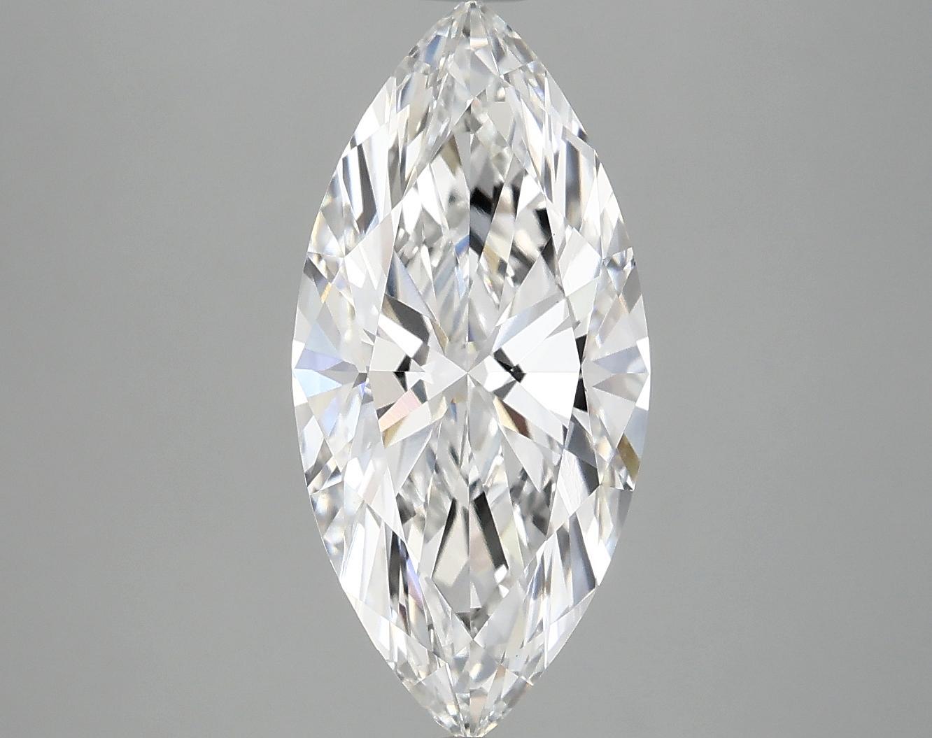 2.87 Carat Marquise Shaped Excellent Cut VS1 IGI Certified Lab Grown Diamond