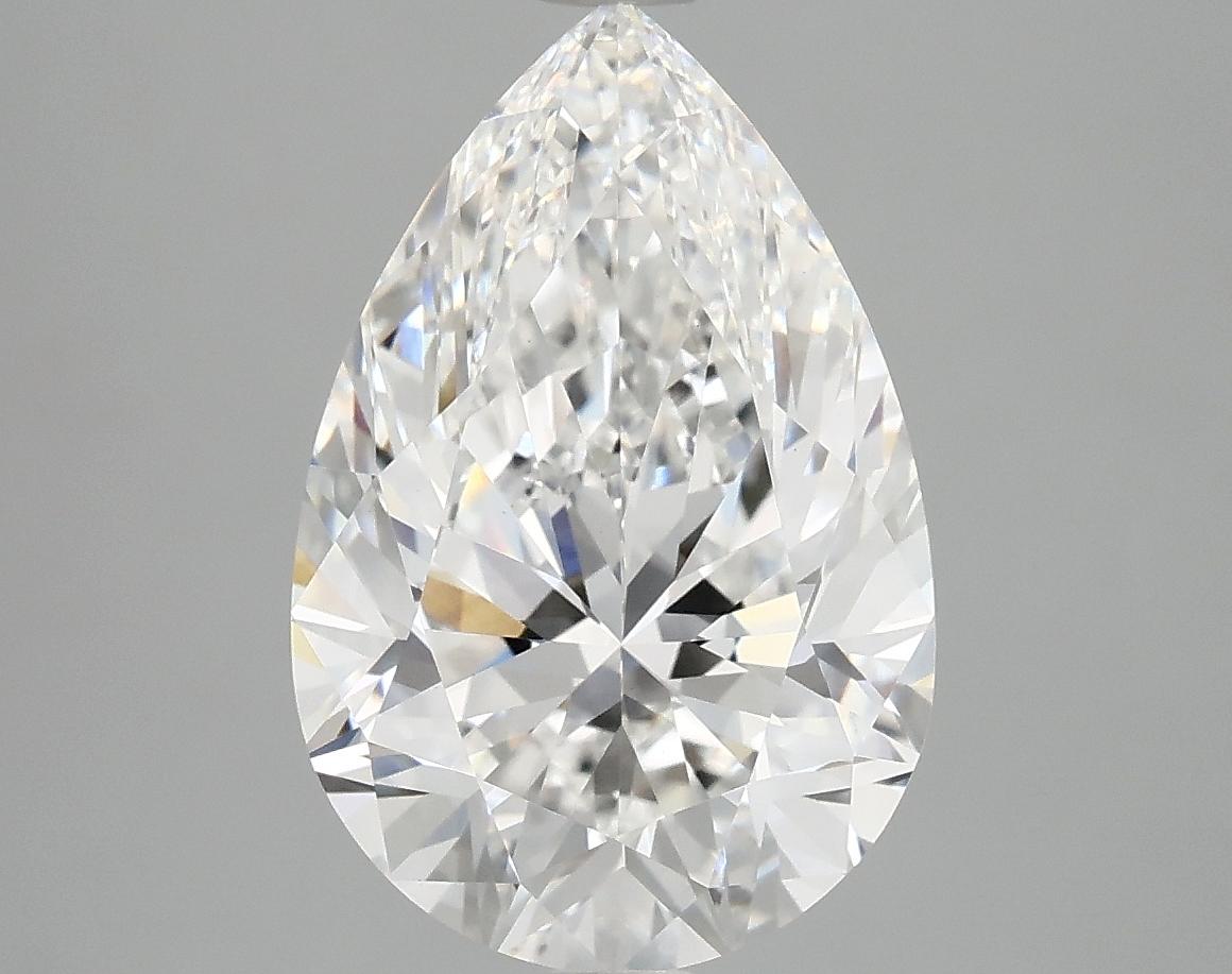 3.96 Carat Pear Shaped Excellent Cut VVS2 IGI Certified Lab Grown Diamond