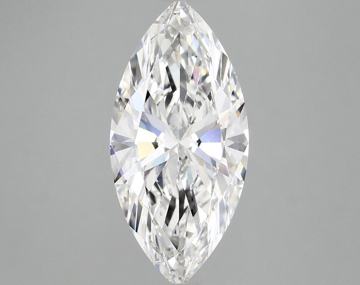 3.02 Carat Marquise Shaped Excellent Cut VVS2 IGI Certified Lab Grown Diamond