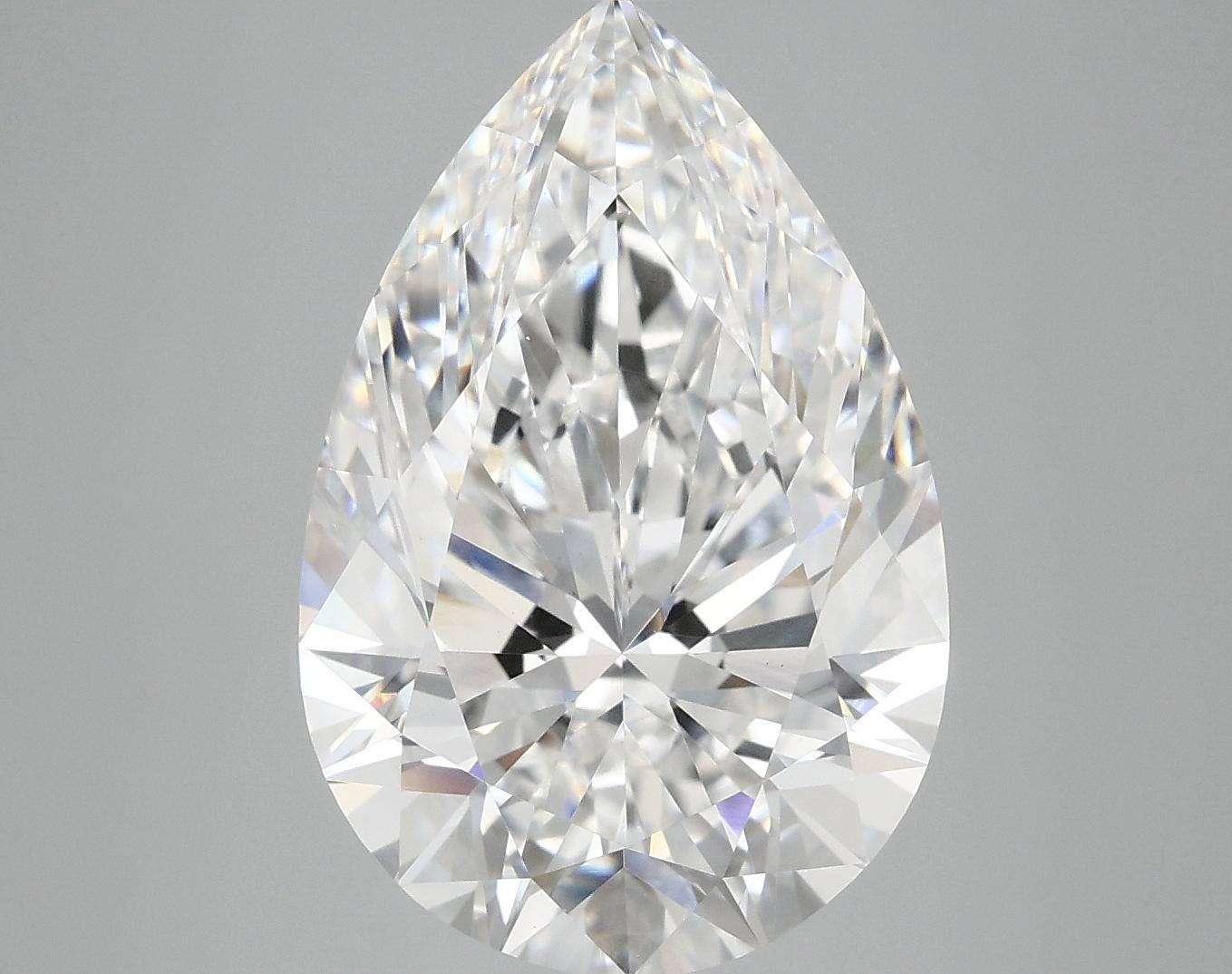 6.98 Carat Pear Shaped Excellent Cut VVS2 IGI Certified Lab Grown Diamond