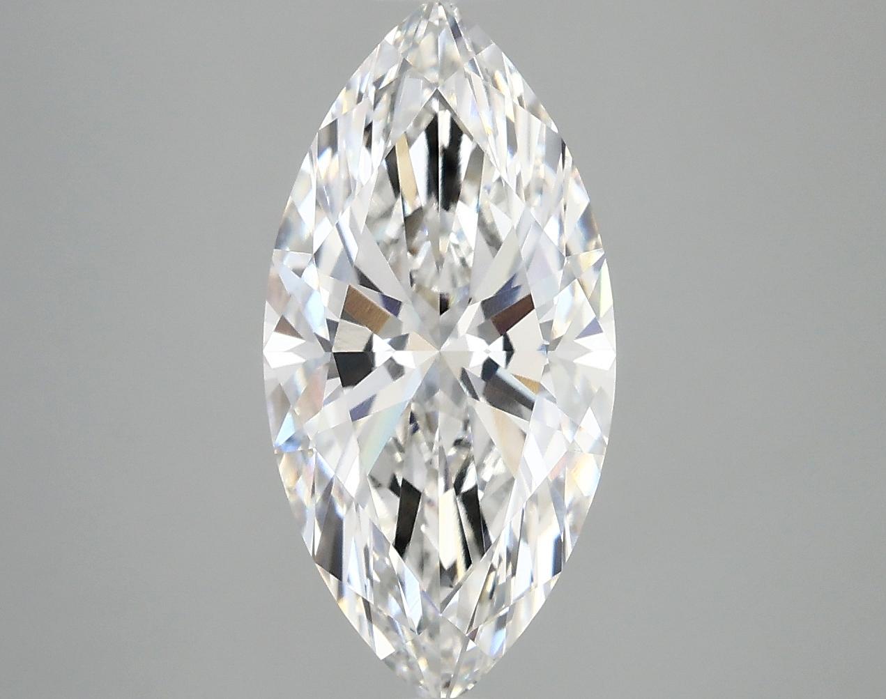 3.09 Carat Marquise Shaped Ideal Cut VVS2 IGI Certified Lab Grown Diamond